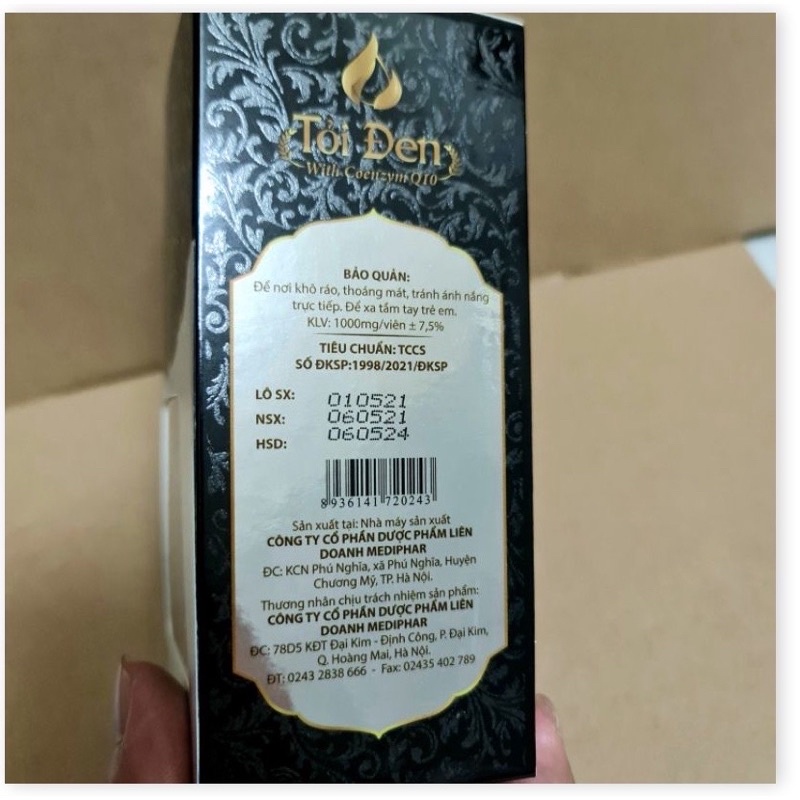 Tỏi đen giảm cholesterol và mỡ trong máu, hạn chế quá trình oxy hoá, tăng cường sức đề kháng cho cơ thể lọ 30viên