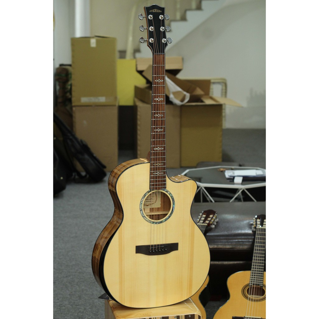 Đàn Guitar Acoustic Everest E60-LMT+ Tặng bao mỏng +capo + pic + ty chỉnh cần