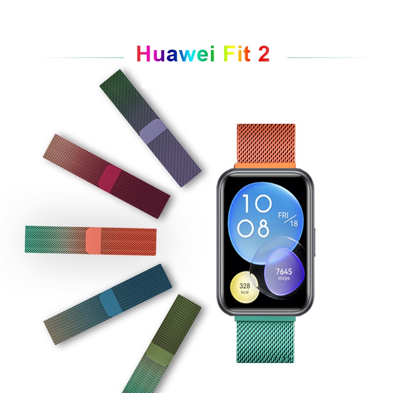 Dây Đeo Từ Tính Màu Gradient Cho Đồng Hồ Thông Minh Huawei Watch Fit 2