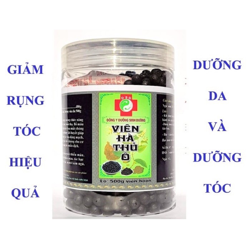 Hà Thủ Ô Viên Mật Ong Rừng Dưỡng Sinh Đường Lọ 500gr