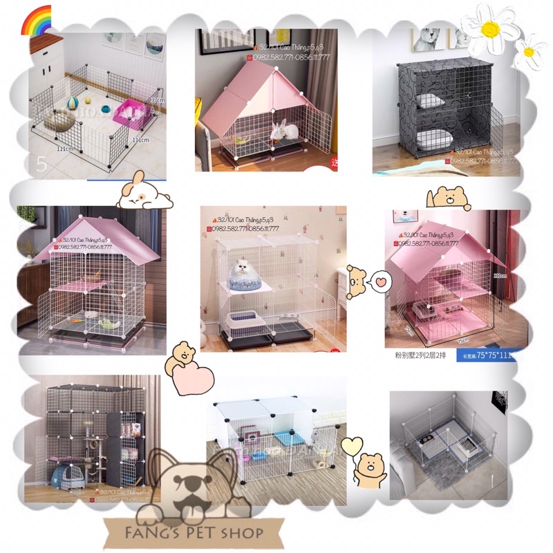 🎉 Lẻ vật dụng tự thiết kế chuồng quây cho pet 🎊