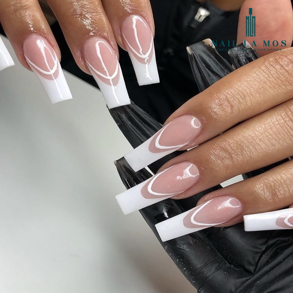 Móng nối HSM chính hãng phom vuông lẻ size - Móng tip 1 túi 50 móng (size 5 6 7 8 9)