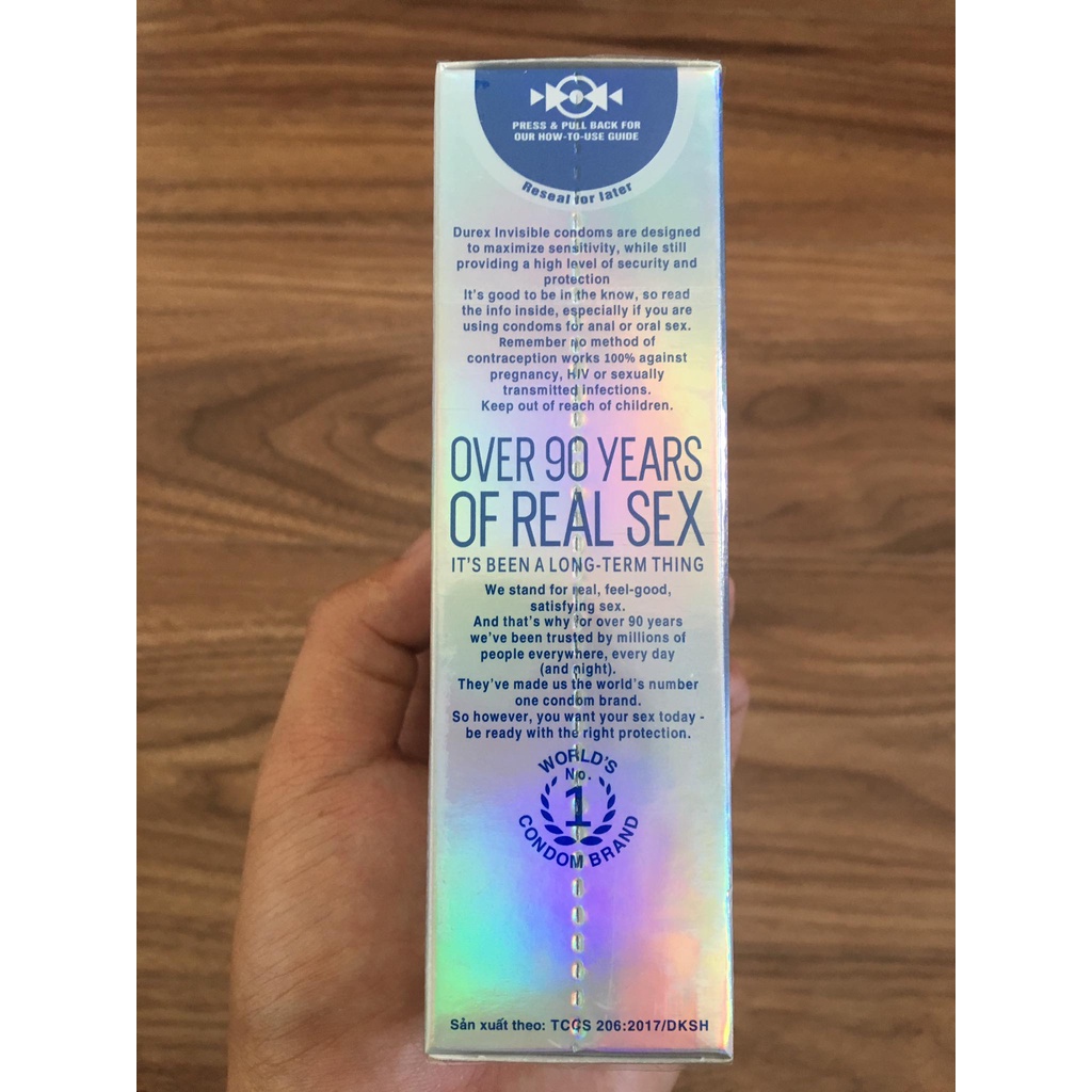 Bao cao su Durex Invisible ⚡CHÍNH HÃNG⚡ Extra Thin Extra Sensitive 10 bao siêu mỏng ôm sát tạo khoái cảm