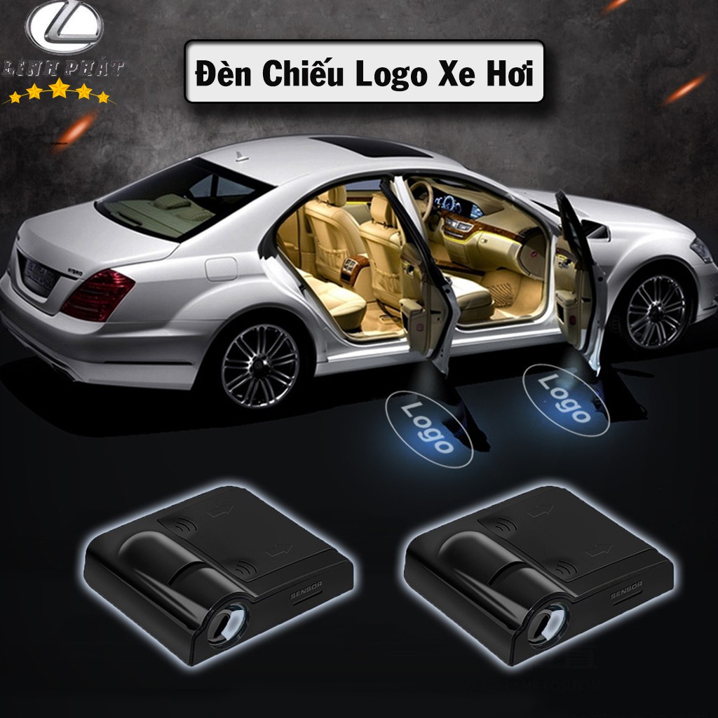 Đèn Chiếu Logo Xe Hơi Cực Đẹp - Tặng Kèm Băng Dính 3M - Bộ 2 Chiếc