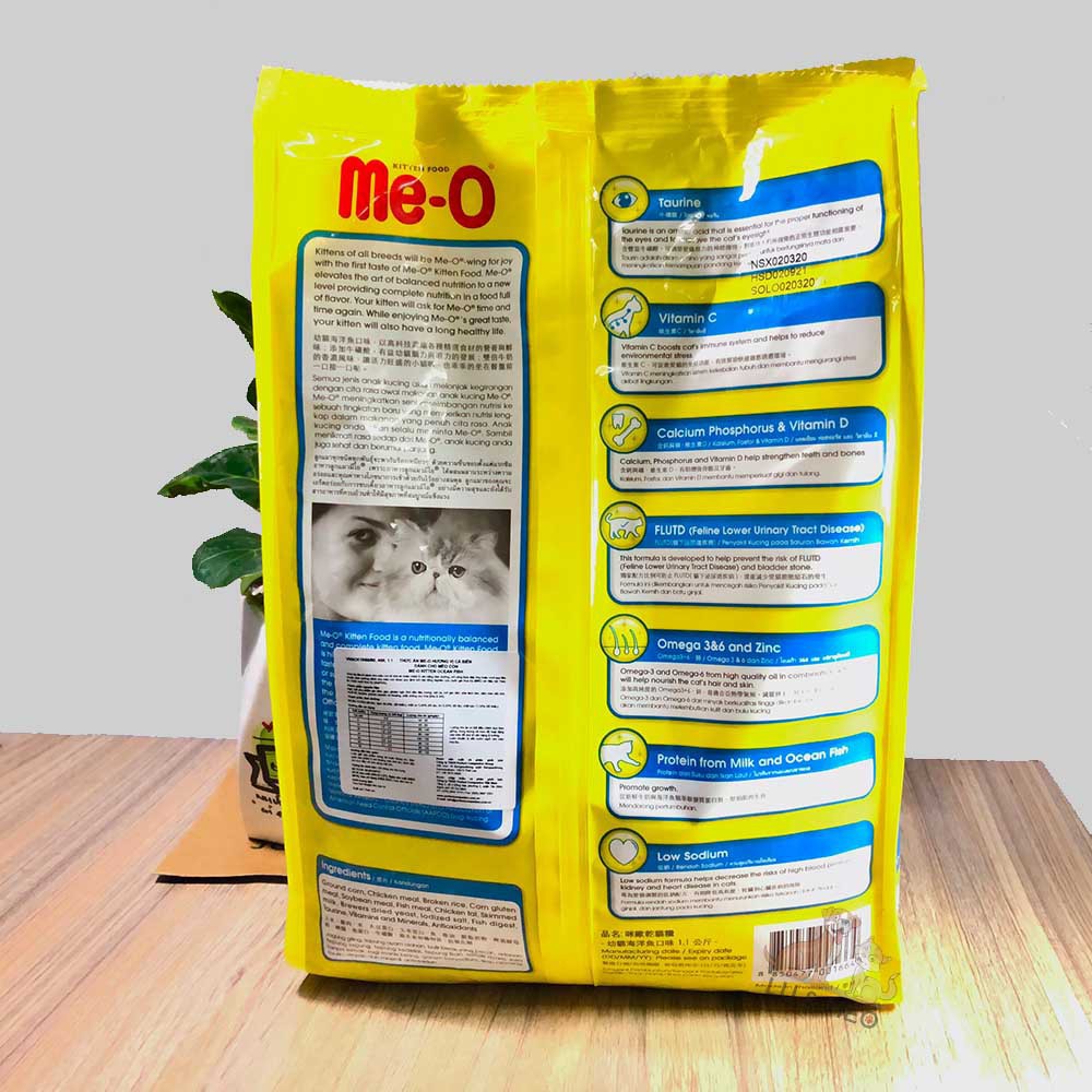 thức ăn hạt cho mèo trưởng thành Me-O Adult nhiều vị , gói 1.2Kg [SHIP HỎA TỐC]