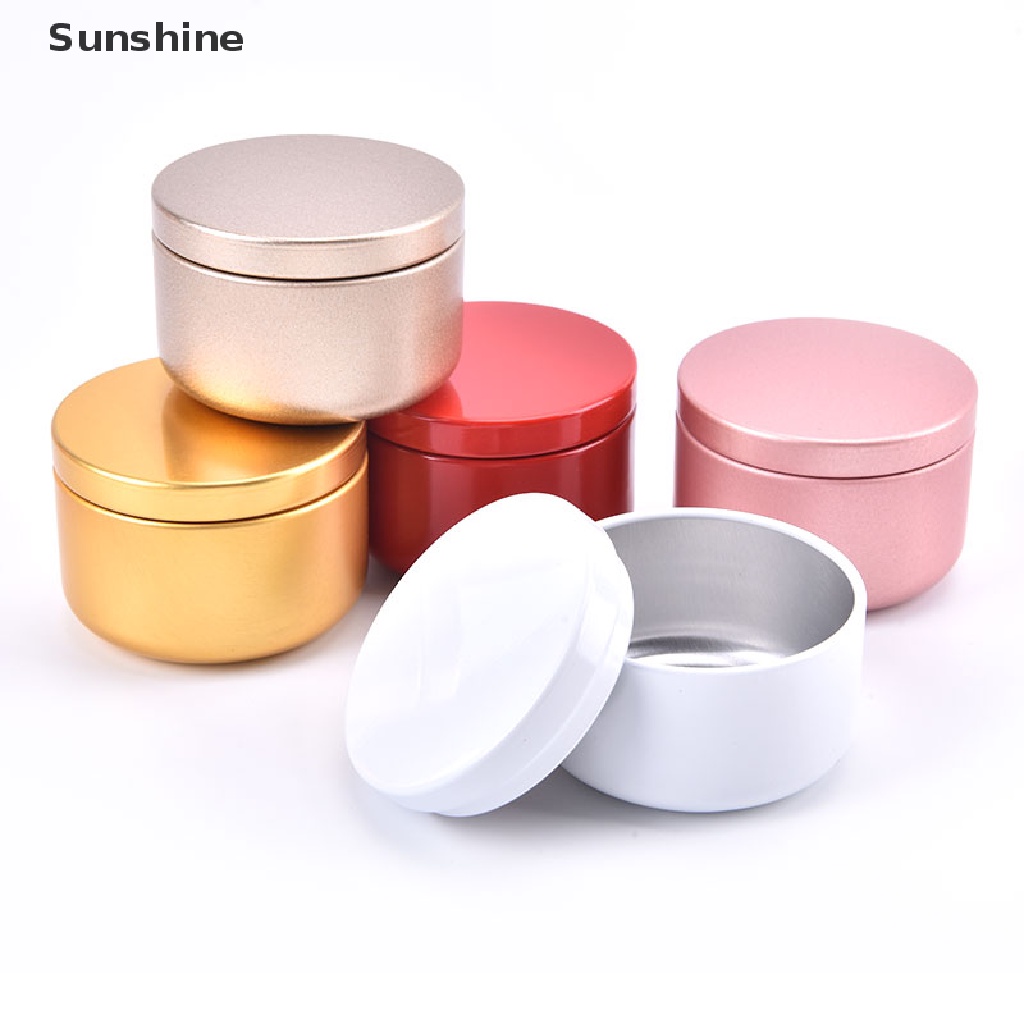 Hộp Thiếc Nhôm Tròn Đựng Nến Tiện Dụng Khi Đi Du Lịch