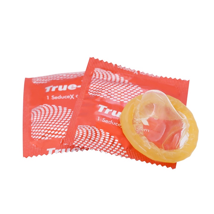 Bao Cao Su TrueX-SeduceX (Hộp 12 Cái) - Bcs Siêu Mỏng Kết Hợp Với Gân Gai Nhẹ Giúp Nàng Thăng Hoa