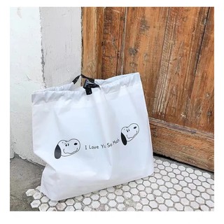 Túi Nhựa Đựng Đồ Mua Sắm Đa Năng Gấp Gọn Tiện Lợi In Hình Chú Chó Dễ Thương