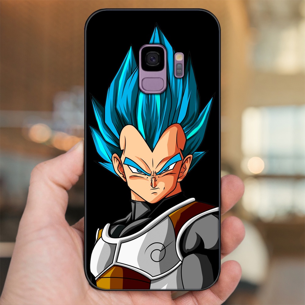Ốp lưng Samsung S9 viền đen in hình Vegeta Dragon Ball
