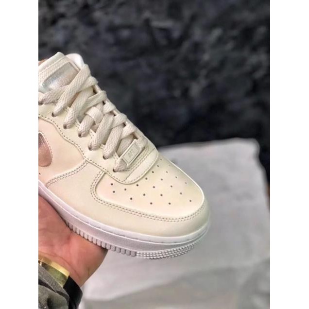 Giày sneaker Air Force 1 AF1 Women White Jelly Powder Gradient Low Help Air Force Board tên AH6827-100 -v12