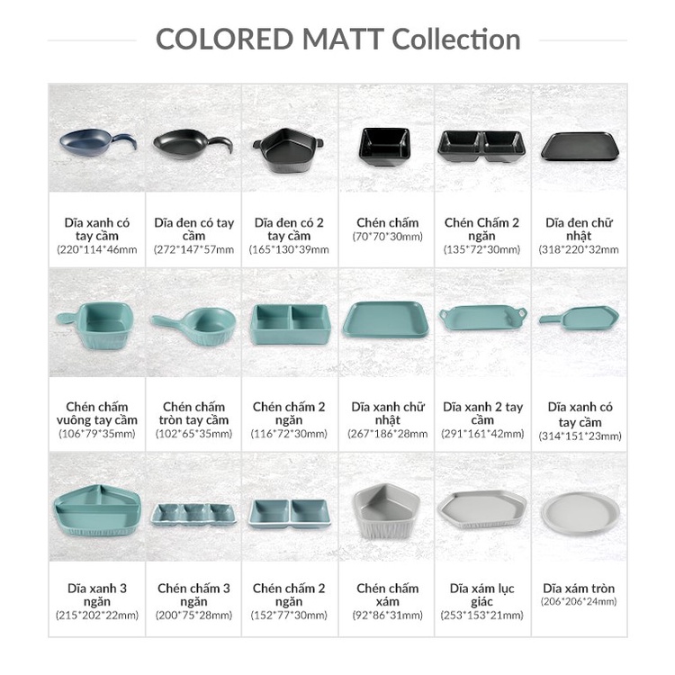 Tô nhựa melamine màu gỗ trơn thiết kế độc đáo nhiều kích thước