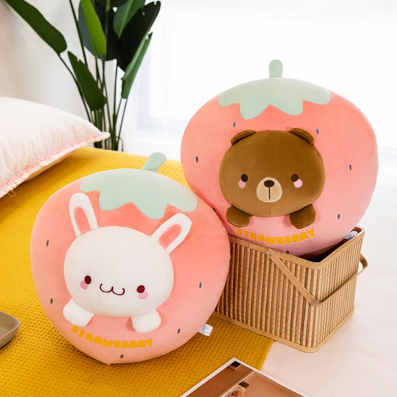Gối Ôm Hình Trái Cây Hoạt Hình Xinh Xắn Êm Ái
