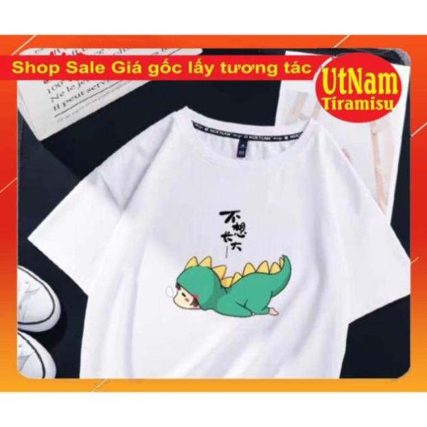 [SALE GIÁ GỐC] Áo phông Khủng long nằm sấp ngủ 🌸kiểu dáng unisex🌸Freesize 55kg🌸phong cách Hàn Quốc ! ! | BigBuy360 - bigbuy360.vn