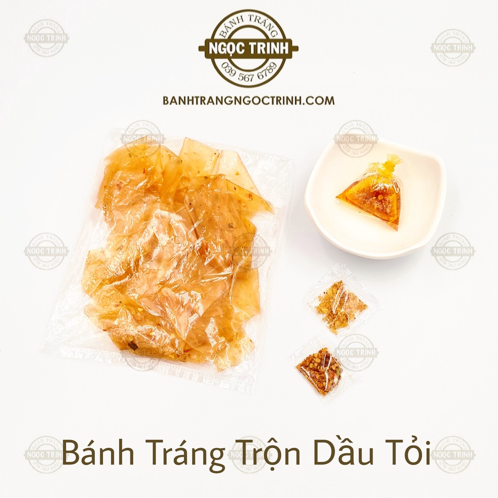 (5 Túi) Bánh tráng trộn dầu tỏi siêu ngon bánh tráng Ngọc Trinh