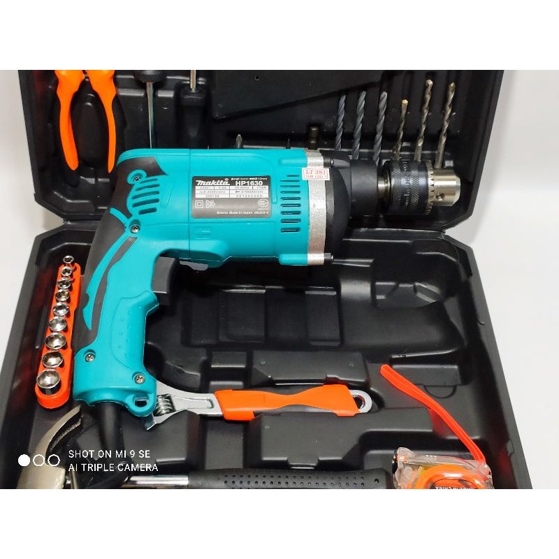 Máy khoan Makita tặng vali đủ đồ nghề 1200W lõi đồng