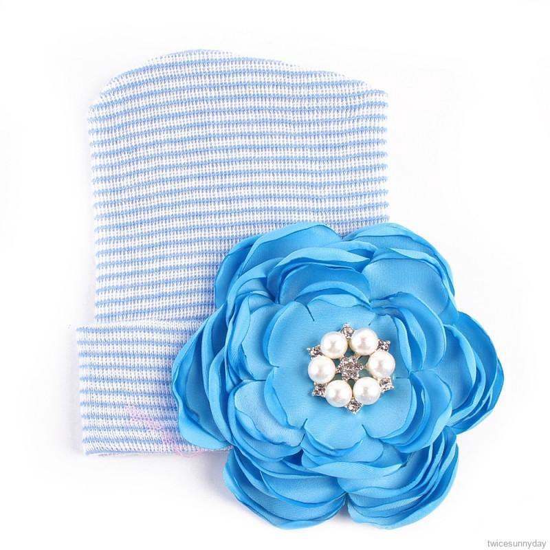 Mũ Trùm Đầu Đính Hoa Đáng Yêu Cho Bé Gái