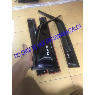 Bộ Vè Che Mưa Dành Cho Xe Mitsubishi Pajero V6 V31 V32 V33 ( Vè Đen Thái )