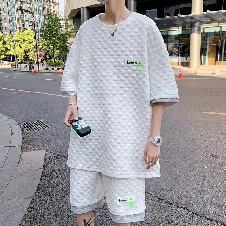 Set Đồ Thể Thao Màu Trơn đồ bộ nam Phong Cách Hàn Quốc bộ thể thao nữ Thời Trang bộ quần áo Nam Nữ