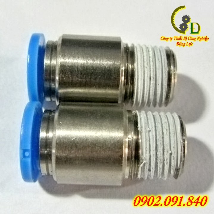 Khớp nối nhanh ren ngoài khí nén festo Đức ✴️Chính Hãng✴️ Đầu cút nối nhanh ống dây hơi phi 6 QS-1/8-6-I. Van tiết lưu