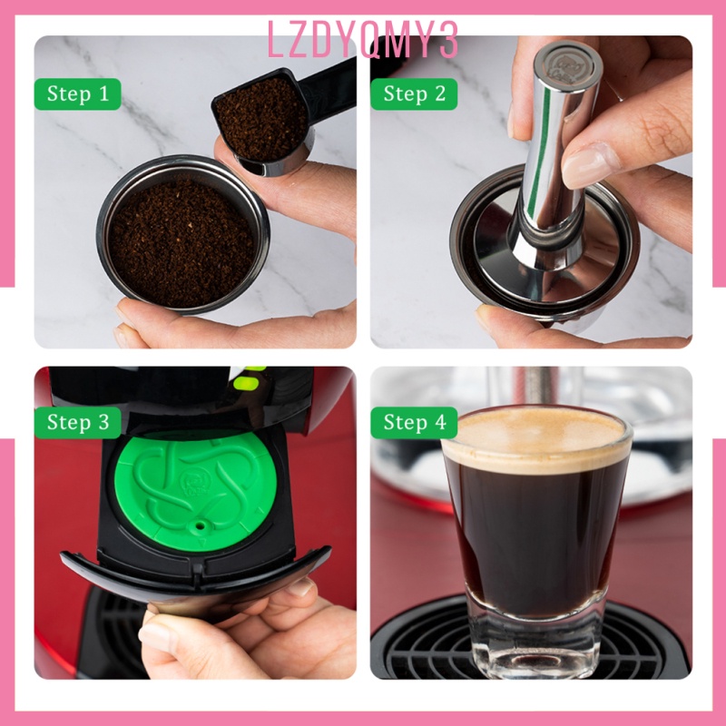 Cốc Lọc Cà Phê Bằng Kim Loại Tái Sử Dụng Được Cho Máy Pha Cà Phê Dolcegusto