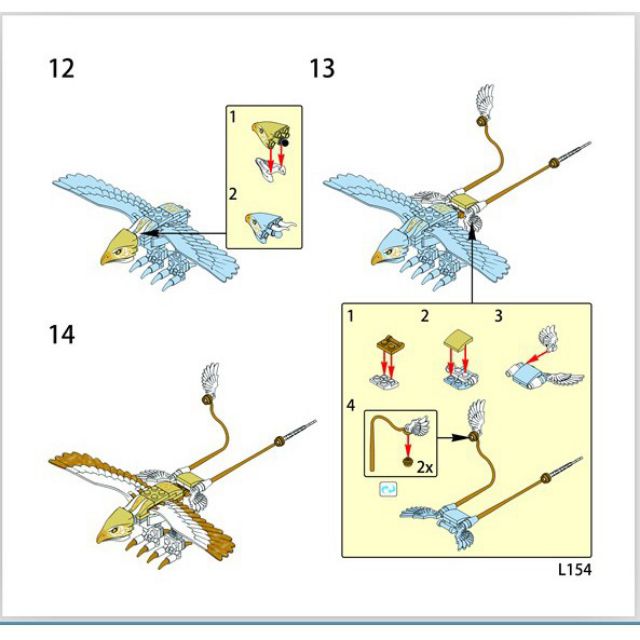Xếp hình Chim ThunderBird trong Harry Potter non Lego hãng Lele L154