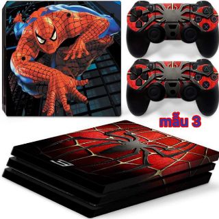 dán skin lụa ps4 slim pro 5 mẫu người nhện dán Ps4 SP