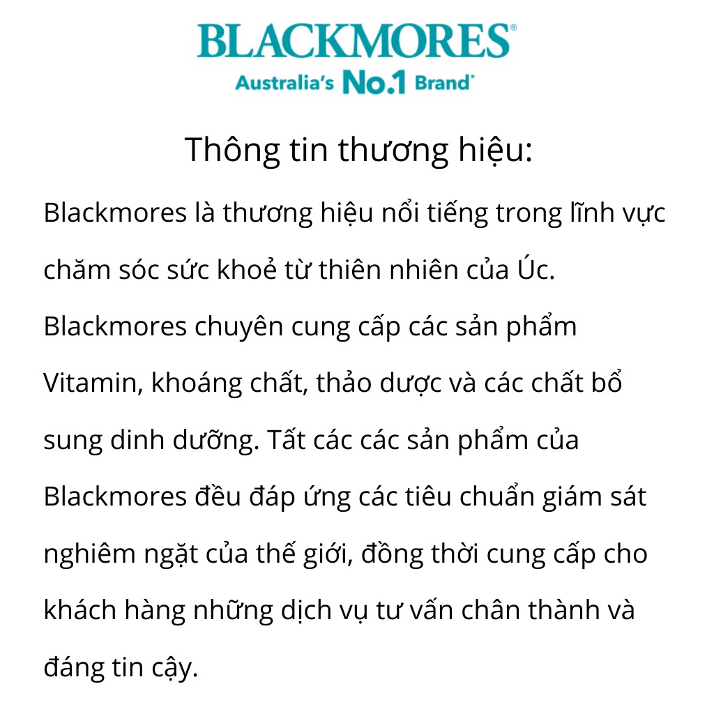 Viên Uống Bổ Sung Vitamin B Giảm Stress Blackmores Executive B Stress Formula 62 viên | Thế Giới Skin Care