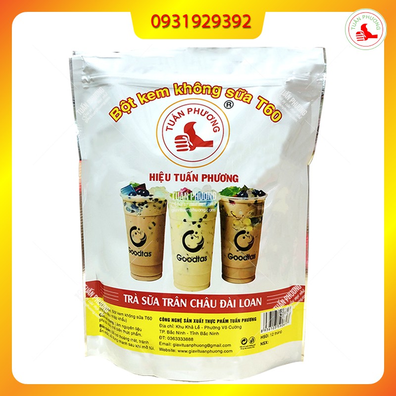 Bột Kem Không Sữa - T60  thùng lớn 10kg ( 10Gói )