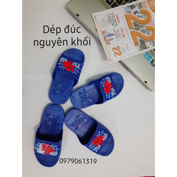 DÉP SIÊU NHÂN NHỆN, DÉP BÉ TRAI, HÀNG LOẠI 1, NHỰA ĐÚC NGUYÊN KHỐI