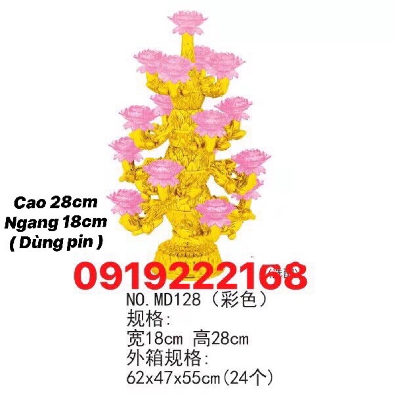 ( CÓ SẴN ) ĐÈN HOA SEN 7 MÀU MAY MẮN MD128 ( DÙNG PIN ) | BigBuy360 - bigbuy360.vn