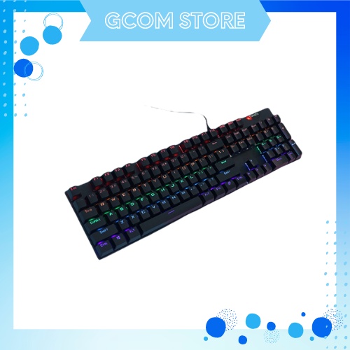 Bàn phím cơ giá rẻ LED TOMATO Gaming RGB máy tính bàn có dây GCOM