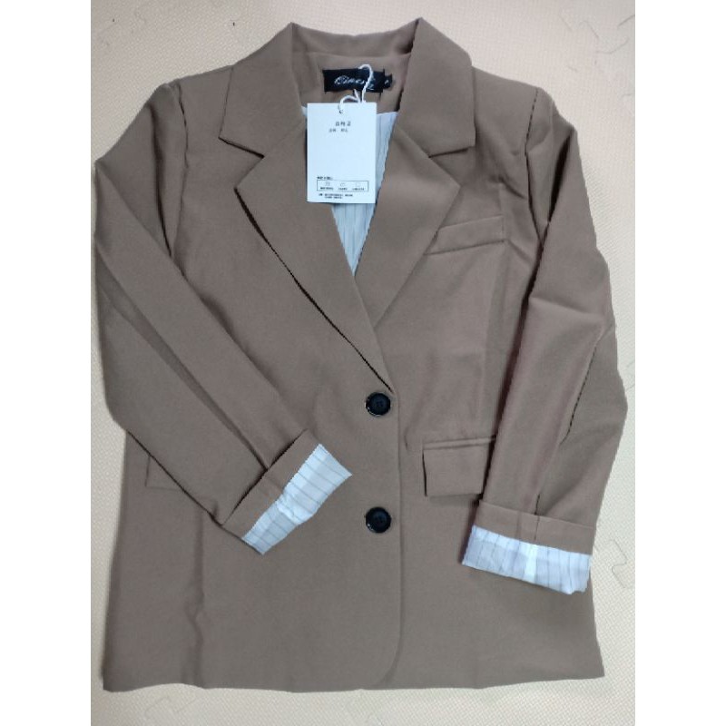 Ảnh thật 3 hình cuối-HC243.Áo blazer dáng ngắn xuân thu Hàn Quốc | BigBuy360 - bigbuy360.vn