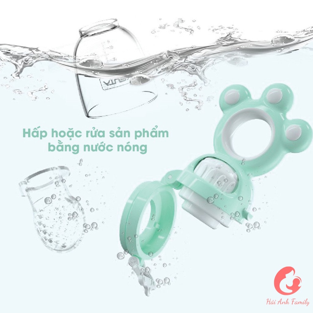 Túi nhai silicon Misuta cho bé ăn dặm chống hóc cao cấp