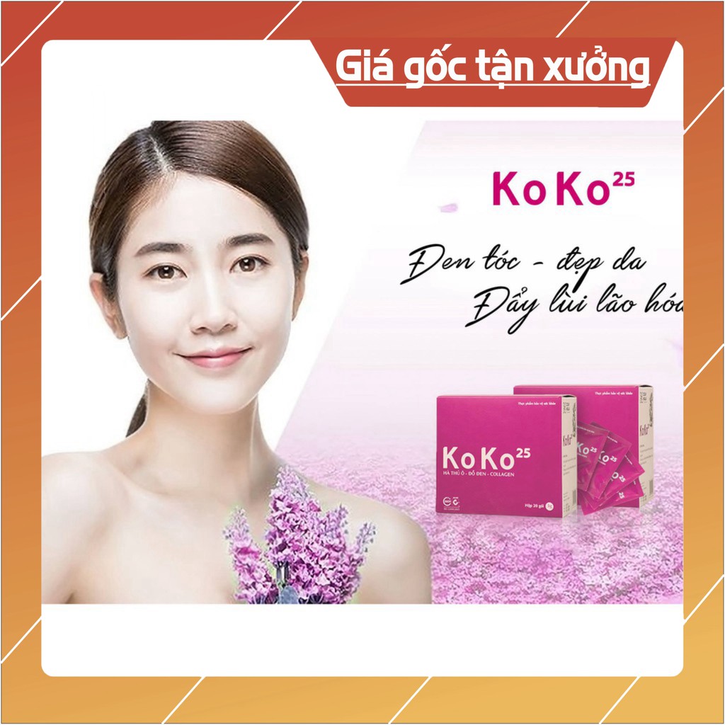 Cao khô Hà thủ ô Collagen KoKo25 KoKo 25- làm chậm quá trình bạc tóc sớm, lão hóa