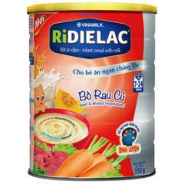 Bột ăn dặm Bò rau củ hộp thiếc 350g (date 8.2020)