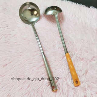 Muôi múc canh, môi múc canh nhỏ dày dặn inox đẹp dài 30cm x 7cm