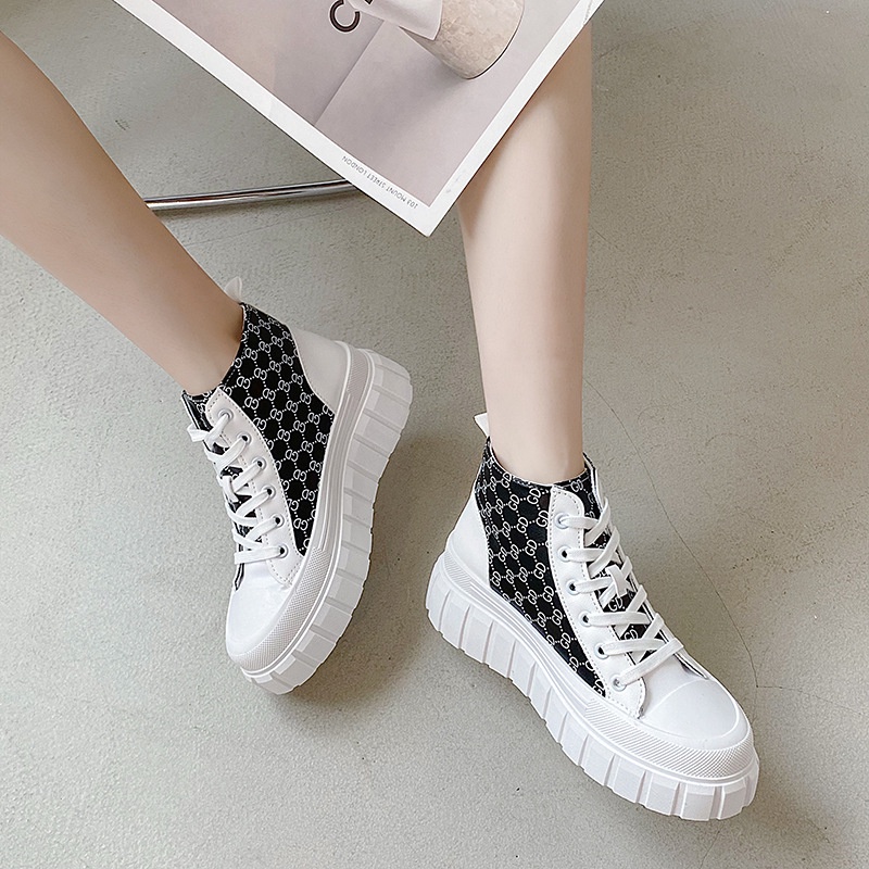 Giày sneaker nữ cổ cao, giày thể thao đẹp đi học đi chơi phong cách hàn quốc G 152
