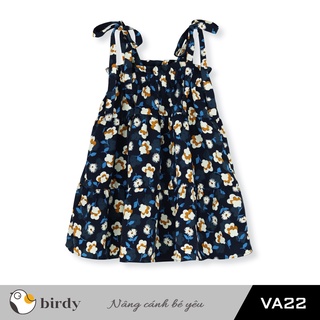 [BIRDY - VA22] Đầm bé gái thiết kế (Váy bé gái) Hai dây buộc nơ - Hàng cao cấp