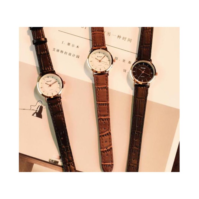 ĐỒNG HỒ NỮ DÂY DA KASIQI MẶT TRÒN ĐÍNH ĐÁ SIÊU ĐẸP | BigBuy360 - bigbuy360.vn