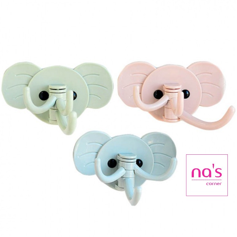 Móc dán tường hình voi