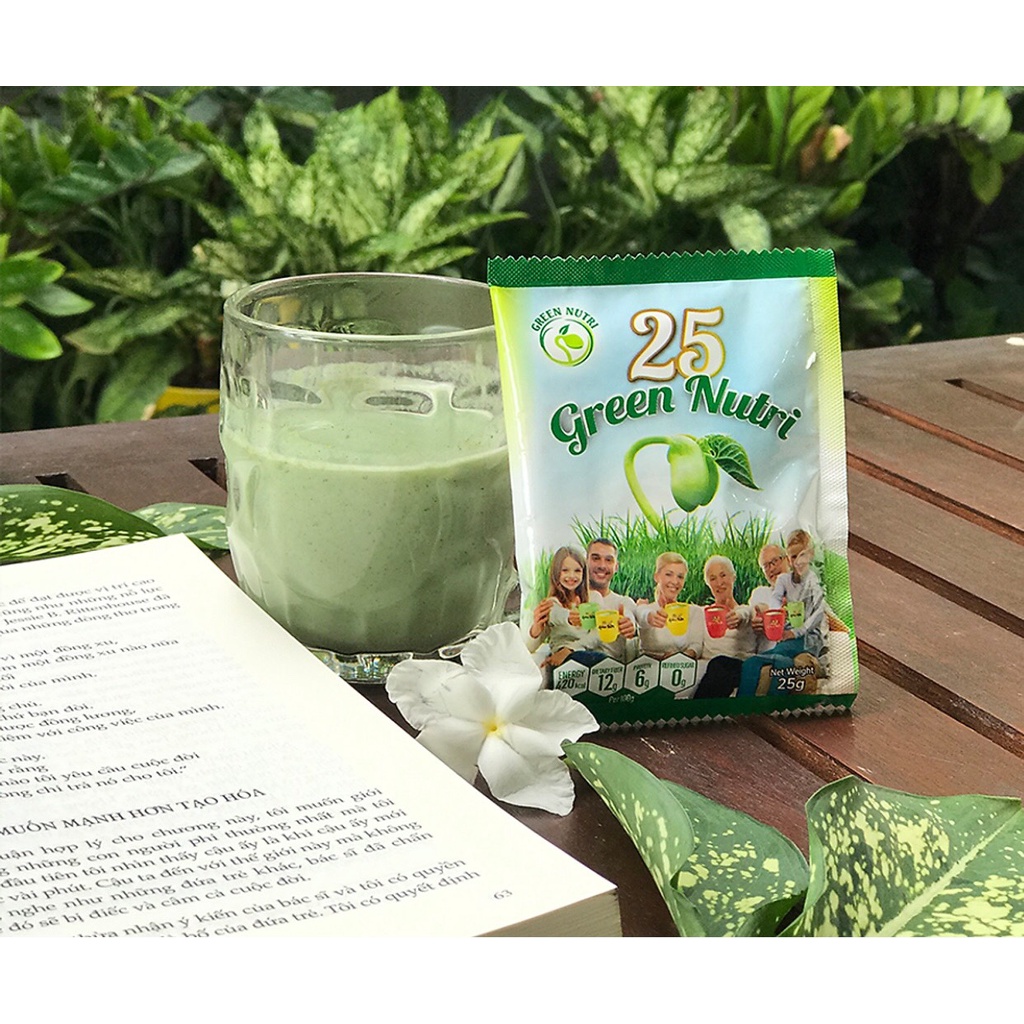 BỘT DINH DƯỠNG NGŨ CỐC 25 GREEN NUTRI HỘP 300G (12 GÓI X 25GR)