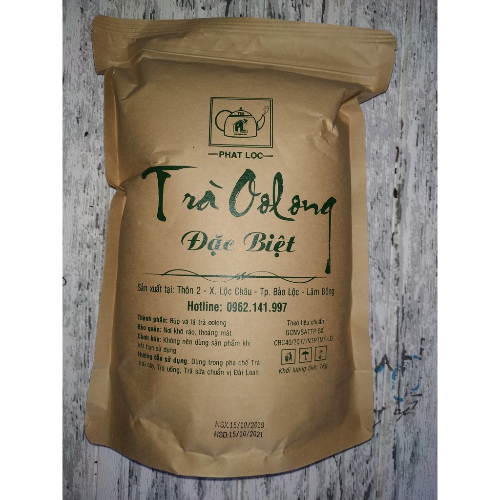 Trà Oolong Đặc Biệt Phát Lộc Túi Giấy 500g chuyên pha trà trái cây