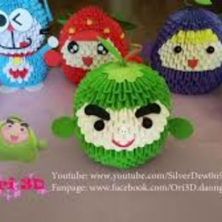 Origami 3D xếp sẵn