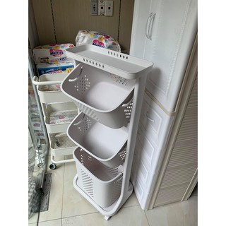 Kệ Plastic đựng đồ 3 tầng di động đa năng