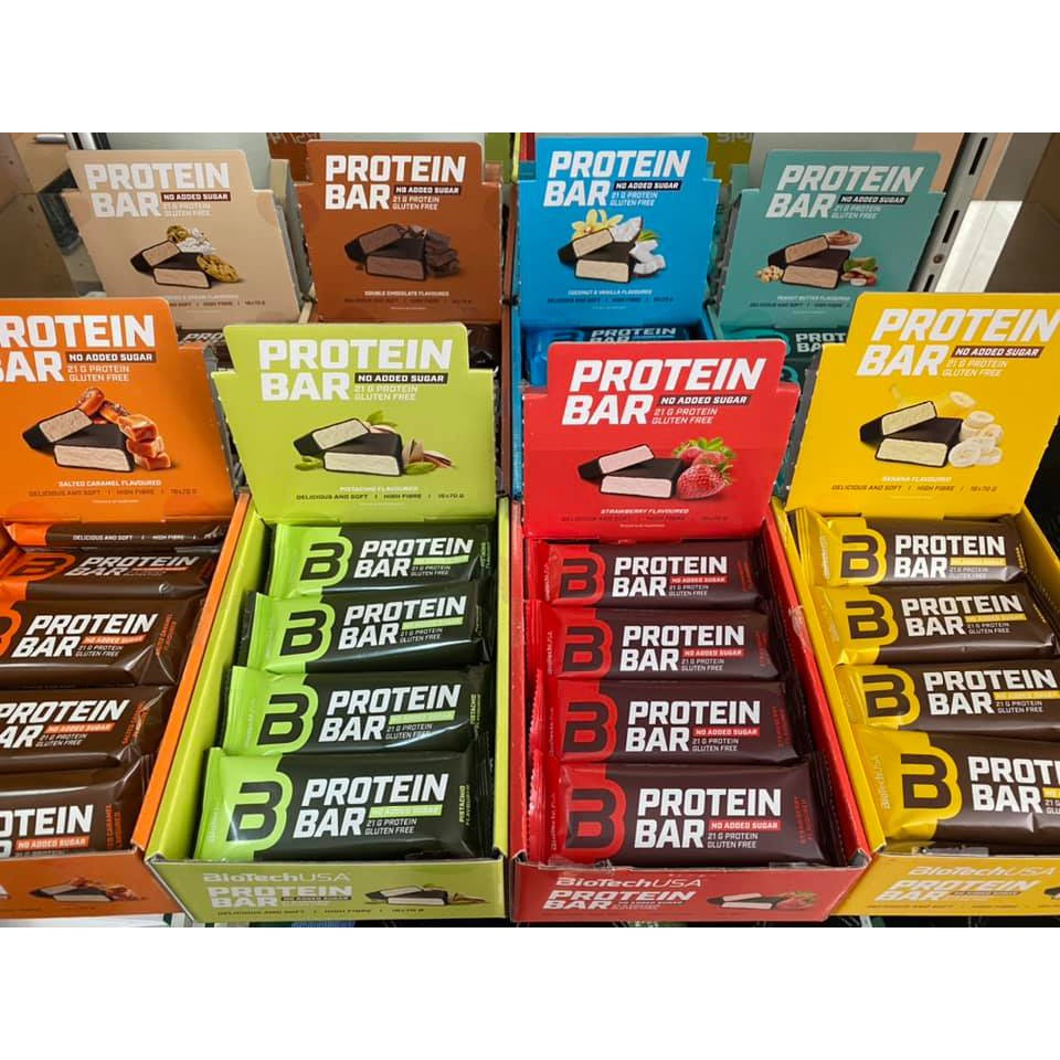 Thanh Bánh Protein Bar BiotechUSA – Hộp 20 Thanh