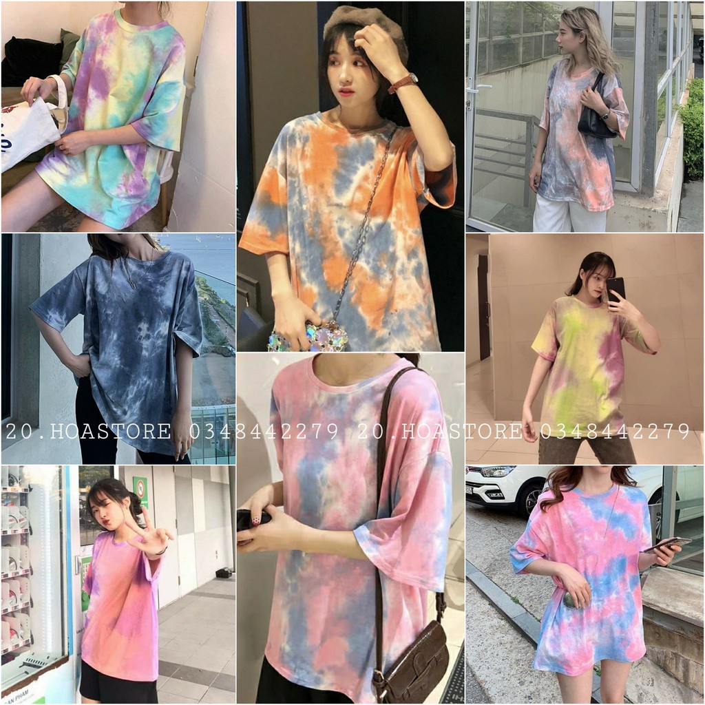 ÁO THUN UNISEX LOANG 3D NHIỀU MÀU NAM NỮ TAY LỠ FORM RỘNG
