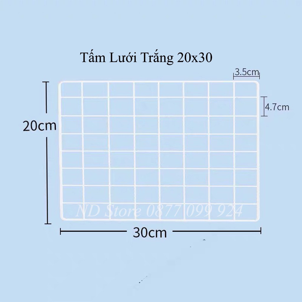 Kệ Sách Để Bàn Làm Từ Tấm Lưới Thép Chống Gỉ Kích Thước 20x30cm  Dễ Dàng Tháo Lắp Và Decor Theo Nhu Cầu Sử Dụng