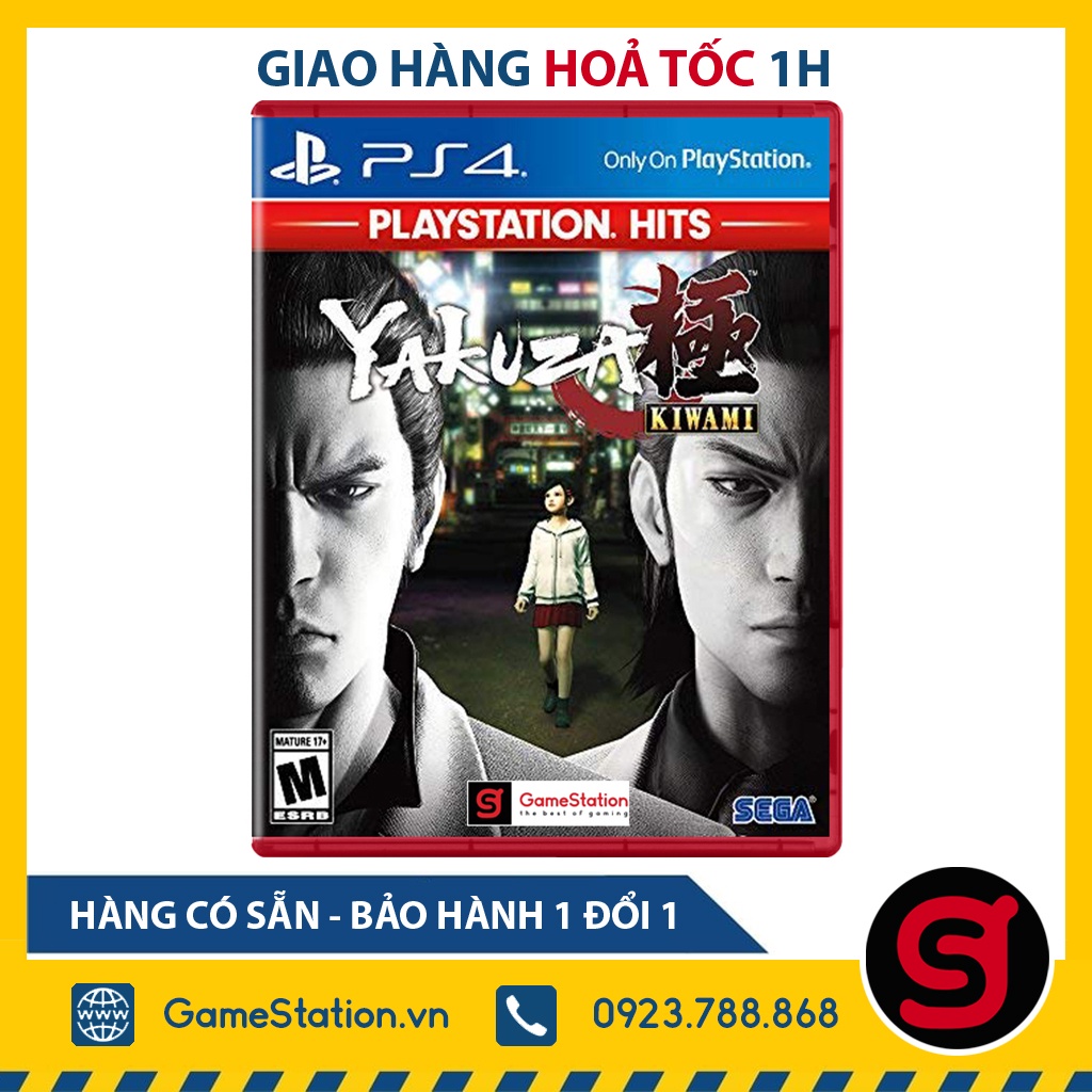 Đĩa Game PS4: Yakuza Kiwami PlayStation Hits