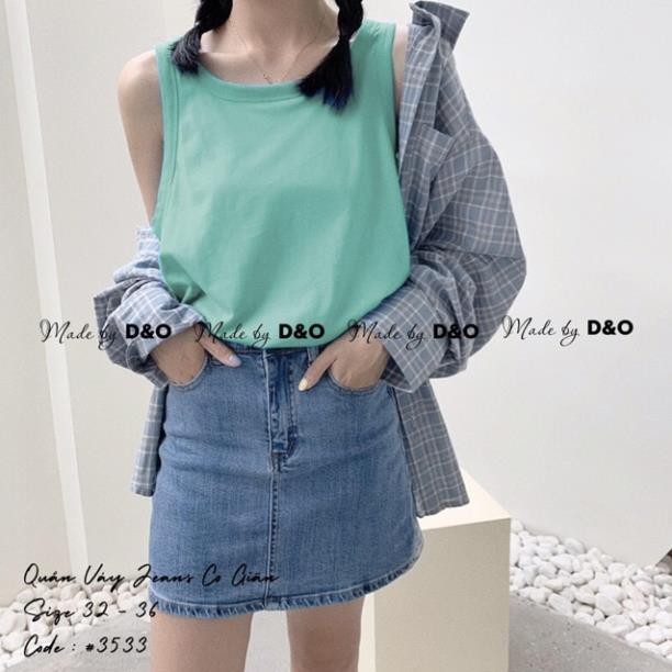 12.12 Xả - Chân Váy Jeans Có Quần Đùi Trong - Quần Váy Jeans Đại Phom To CO GIÃN MẠNH 2 Màu Lai Cuốn Y88 ' 2021 . ᴬ | BigBuy360 - bigbuy360.vn
