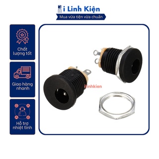 Jack nguồn DC cái 5.5x2.1mm tròn DC-022